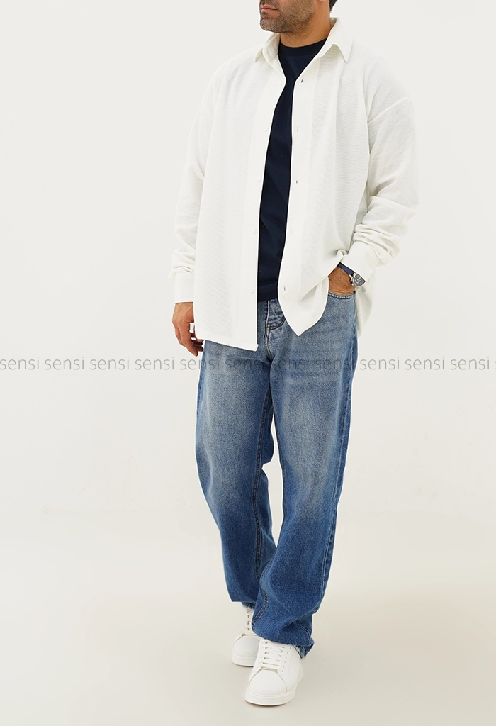 پیراهن مردانه جلو دکمه کد20000062